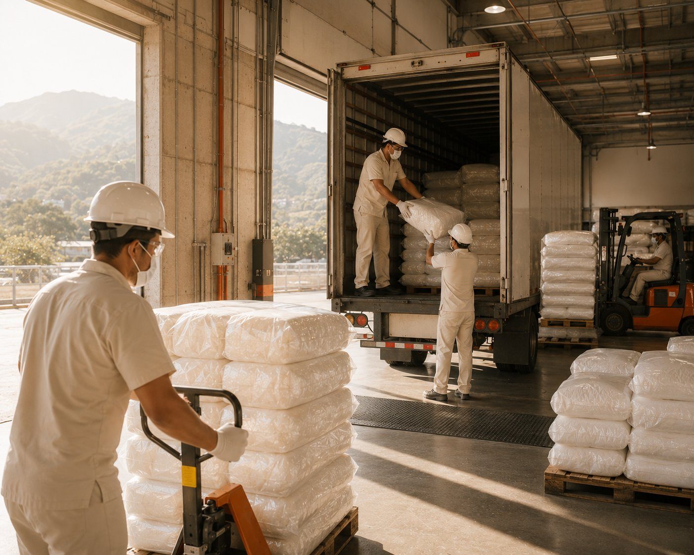 Zona de despacho y carga de producto