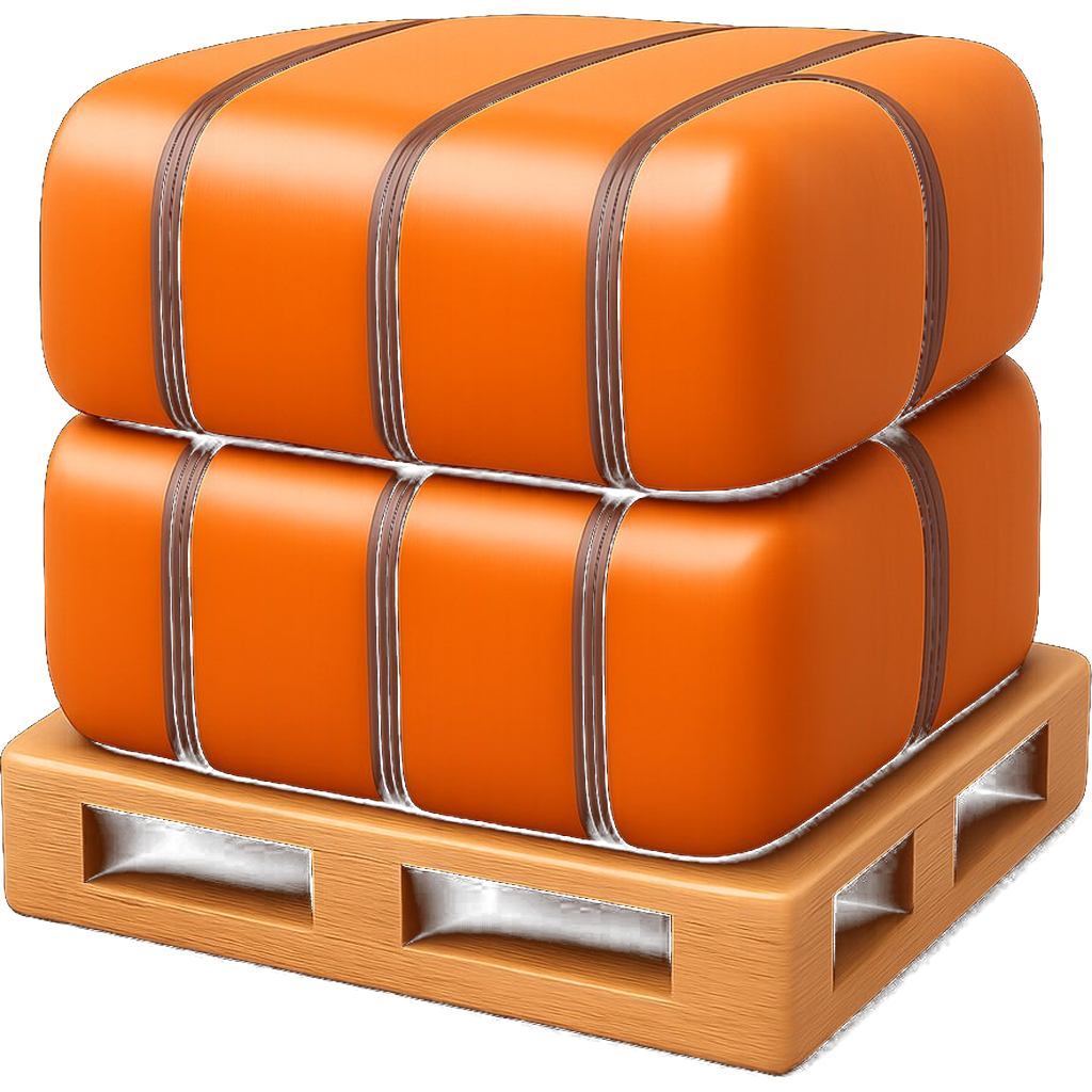 Pacas de fibra industrial
